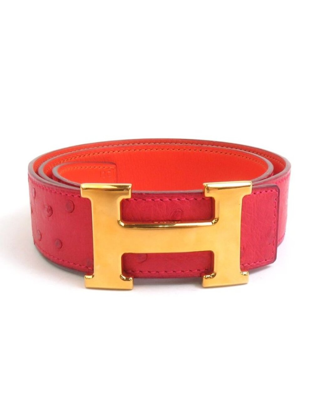 Hermes Belt Constance Orange